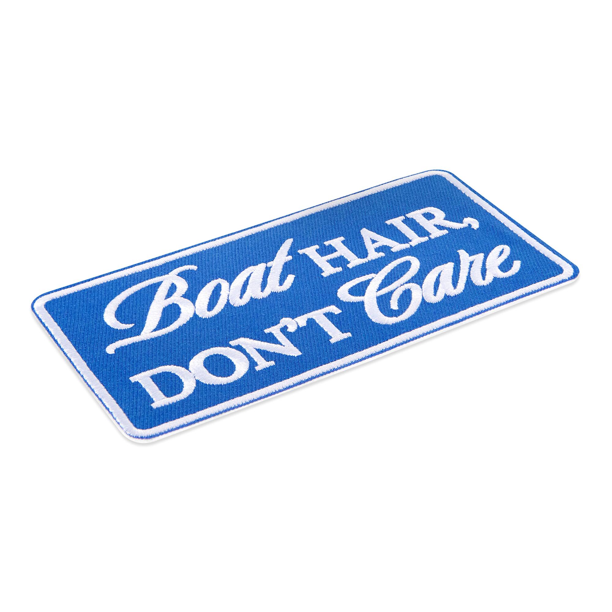 Summer Boat Hair Iron-On & Adhesive Embroidered Patch by Make Market®